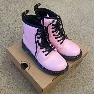 Dr. Martens Boots Patent Pale Pink